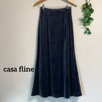 casa fline* 블루 벨로아 느낌 머메이드 스커트 카사플라인