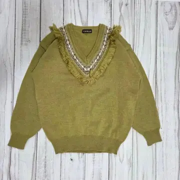 구제 빈티지 프린지 니트 스웨터 겨울 (MODA MAGLIA)