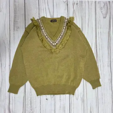 구제 빈티지 프린지 니트 스웨터 겨울 (MODA MAGLIA)