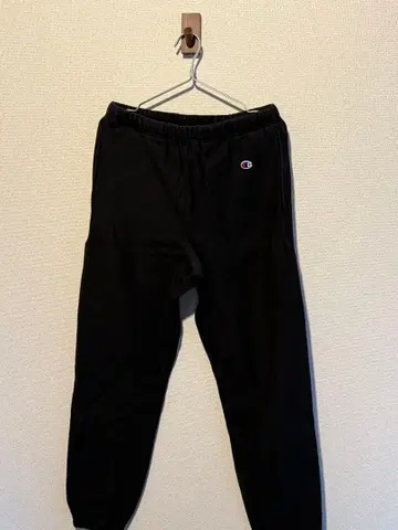 Champion 블랙 조거 팬츠