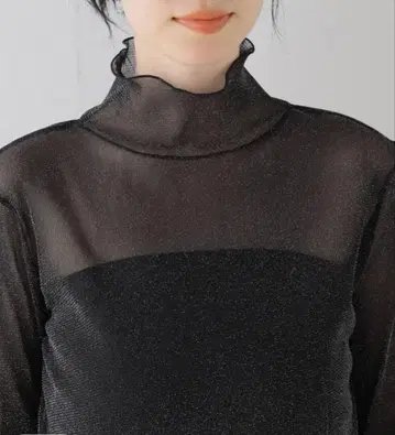 스픽 앤 스팬 하이넥 라메 풀오버