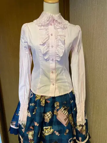 베이비더스타즈 샤인브라이트 별 레이스 블라우스