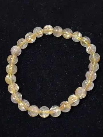 브라질산 골드 타이틴 루틸 6mm 팔찌