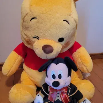 곰돌이 푸와 미키 봉제 인형 세트