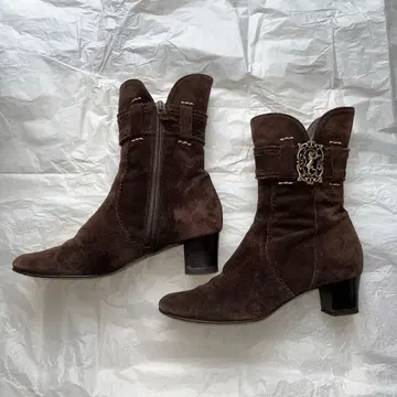 Vero Cuoio 브라운 스웨이드 부츠 사이즈: 36 (23cm)