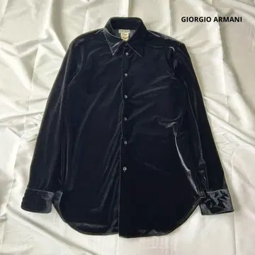 [ 새상품급 ] GIORGIO ARMANI 벨로아 긴팔 셔츠 M