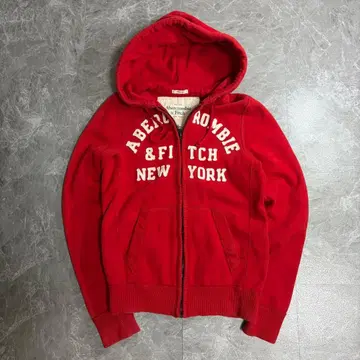 00년대 아바클로 집업 후드티 지퍼 후드티 y2k 레드