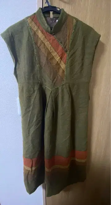 울 원피스 에스닉 레트로 마리무라 가을 겨울 쇼와 레트로