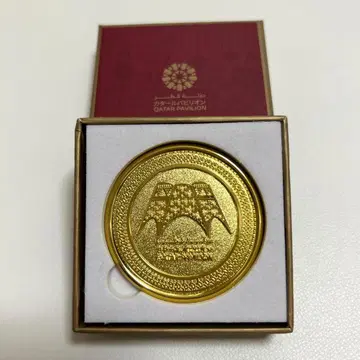 오사카 간사이 만박 카타르관 골드 코인