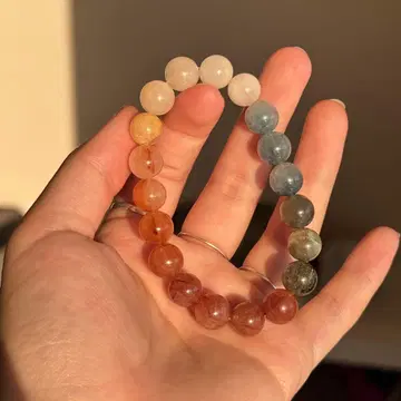 그라데이션 토끼 헤어 루틸 팔찌 NO.426