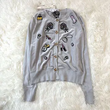 슈퍼 뷰티 가디건 택 포함 새상품 자수 비쥬 40 사이즈