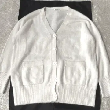 2023년 AW 완판 윔 가젯 폭스 울 롱 가디건