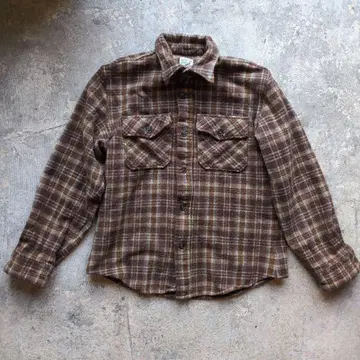 오어슬로우 orslow 브라운 체크 무늬 플란넬 셔츠 S