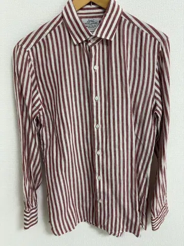 [새상품급] UNITED ARROWS 린넨 스트라이프 긴팔 셔츠