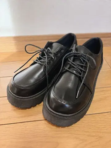 통굽 로퍼 블랙 25cm