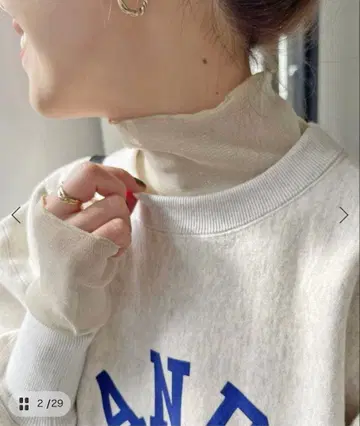 스픽 앤 스팬 하이넥 라메 풀오버