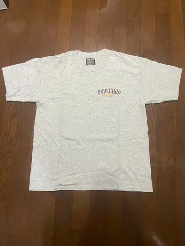 포크 찹 개러지 T셔츠 M 사이즈 한정판 그레이