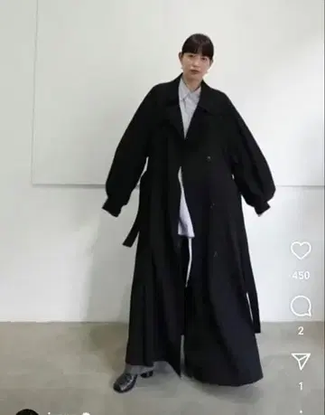 [ 택 포함 미사용 ] 울 치노 컨셔스 슬리브 트렌치코트