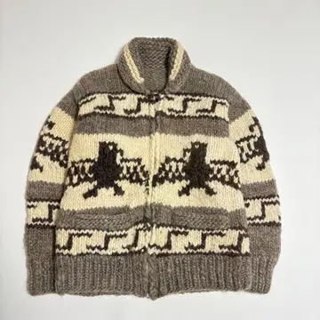 CA DUMAUS 캐나다제 카우친 스웨터 풀 ZIP 이글