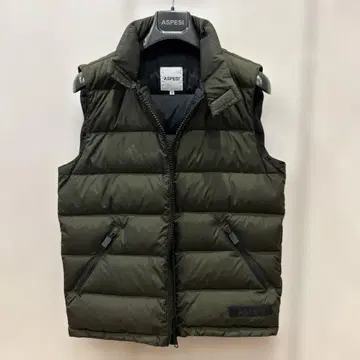 ASPESI 올리브 그린 다운 베스트 S