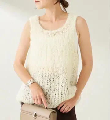 Plage 플라주 점보탐 슬리브리스 풀오버 내추럴