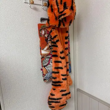 호랑이 디자인 팬캡 스카프