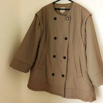 [ 새상품급 ] 사만사 모스모스 노카라 숏코트 더블 버튼