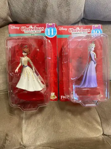 디즈니 해피 복권 크리스마스 오너먼트 복권 안나, 엘사 세트