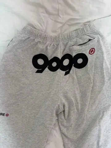 9090 그레이 스웨트 팬츠