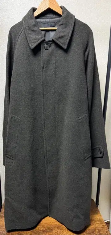 유니클로 싱글 브레스 코트 다크 그린 L 사이즈