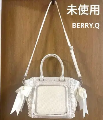 BERRY.Q 이타백 Ribon Lili 이타백 화이트 양산형