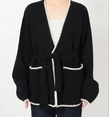 SLOBE IENA 담요 스티치 니트 자켓