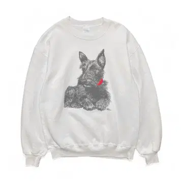 구제 의류 USA제 90S 스코티시 테리어 맨투맨 애니멀 도그