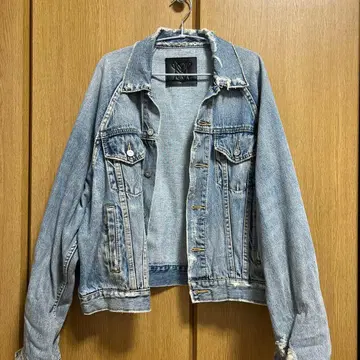 moussy 데미지 빈티지 데님 자켓