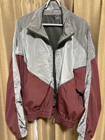 LYFT 집업 자켓 S 사이즈 그레이/버건디