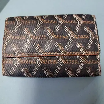 Goyard 고야드 기하학 패턴 가죽 키케이스 하자 있음
