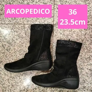 ARCOPEDICO 블랙 부츠 36 23.5cm