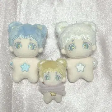 무속성 옷 갈아입기, 봉제 인형 10cm 5cm 3체 세트