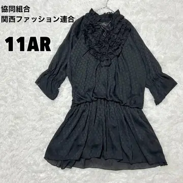 협동조합 간사이 패션 연합 (11AR) 도트 프릴 튜닉