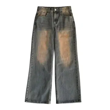 지하인 온라인 워시드 배기 팬츠 L0978 와이드 데님 그런지 S