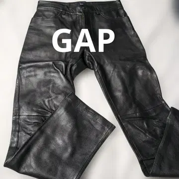 GAP 천연 가죽 블랙 팬츠 사이즈 8