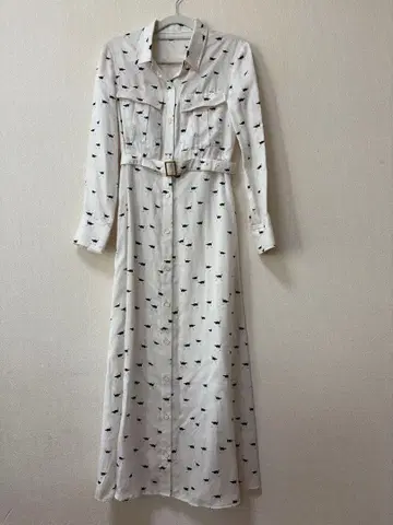 Diagram 셔츠 원피스