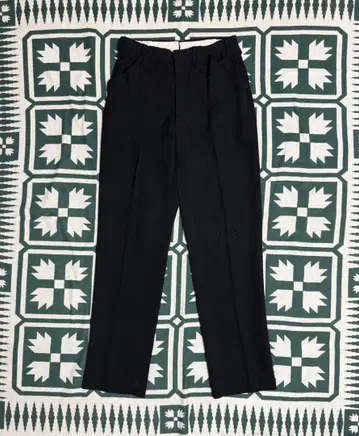 50s black rayon gabardine slack