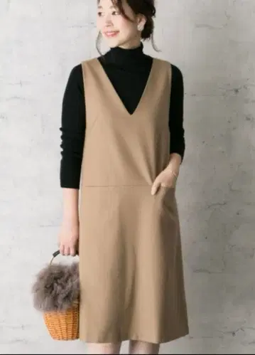 URBAN RESEARCH ROSSO 점퍼 원피스 베이지