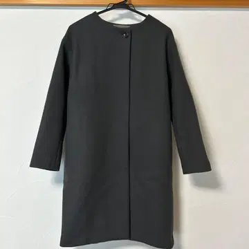 유나이티드 애로우즈 이탈리아제 멜톤 원단 사용 캐시미어 혼방 노카라 코트