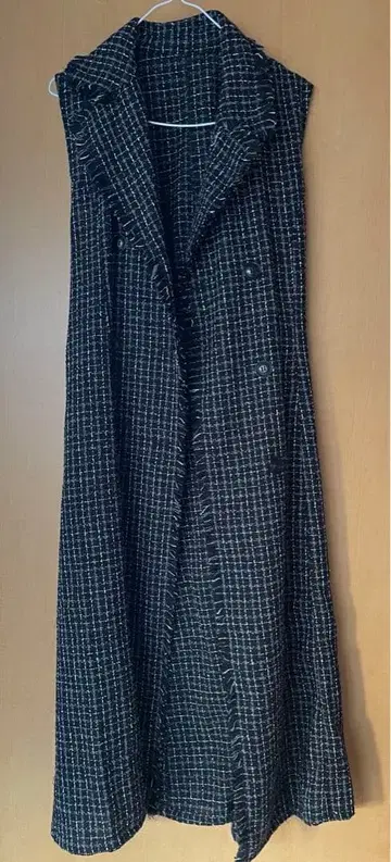 [11월 30일 판매 종료] AZUL 체크 무늬 롱 베스트