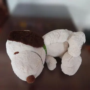[레어] 스누피 봉제 인형 빈티지 대 그린 목걸이 60cm