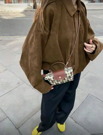 브라운 카키 오버 사이즈 자켓 M 사이즈