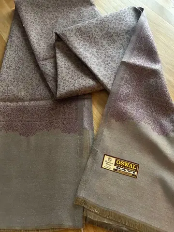 OSWAL 꽃무늬 스톨 그레이 계열