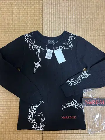 NOREMID 써멀 상의 미사용 새상품 택 포함 블랙 s 사이즈